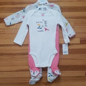 Carters 3 piece pajama set